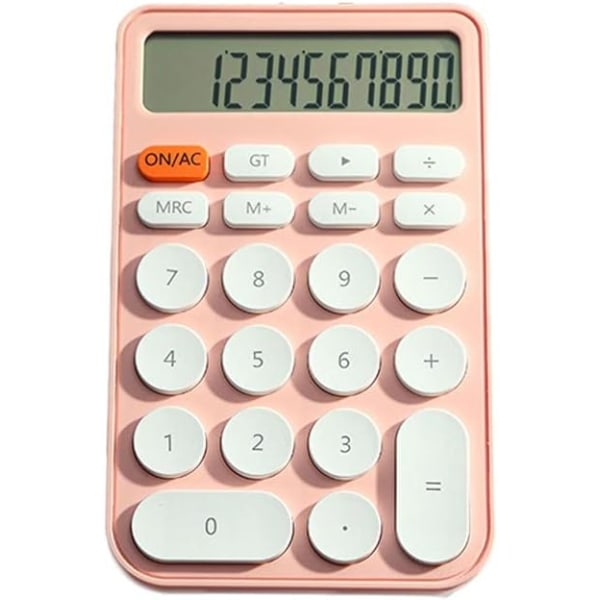 Miniräknare Söt utseende Handhållen skrivbordsräknare Digital smart miniräknare (rosa)