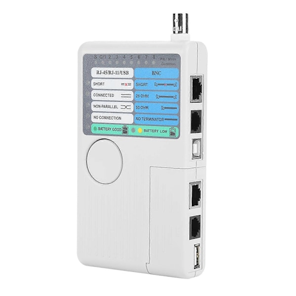 4-i-1 Bærbar LAN Netværkskabel Tester Fjernbetjening RJ11 RJ45 USB BNC til UTP STP Kabler Tracker