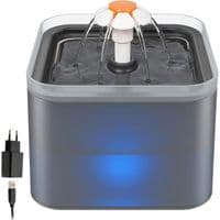 Drikkefontene for kjæledyr - 2L - 3 moduser - Stillegående - Smart LED