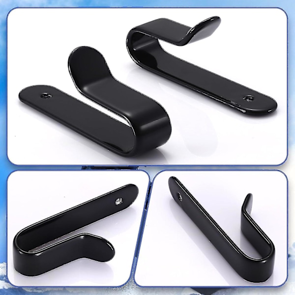2 stk horisontale snowboardveggmonteringsklips, snowboardoppbevaring skateboardveggmonteringsdisplaystativ, snowboarddisplayveggmontering 10*2CM