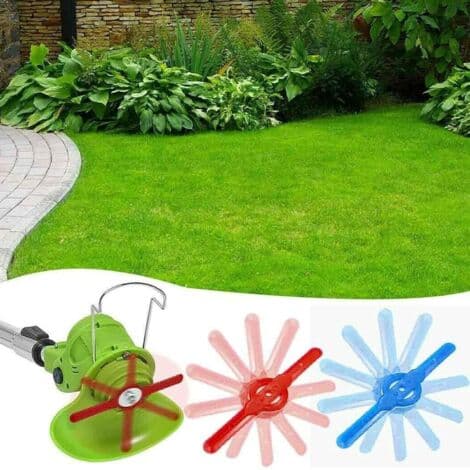 Erstatningsplastblader for gresstrimmere, 8 stk. plastgressklipperblader, gressklipperblader, gresstrimmer krattkutterblader