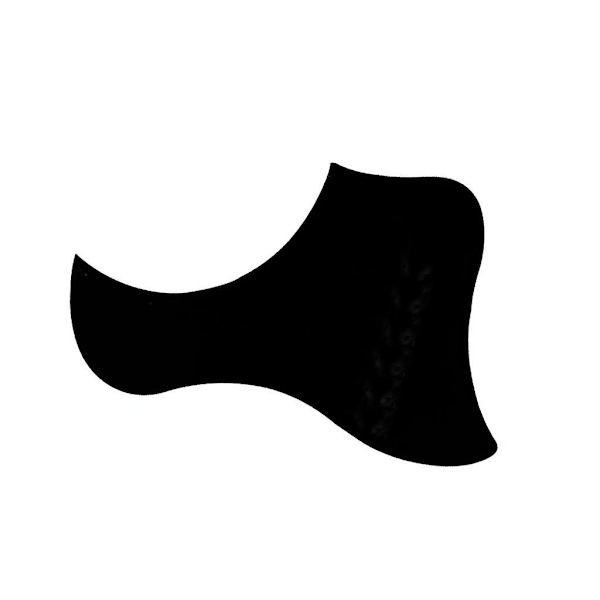 Självhäftande plektrumskydd för akustisk gitarr för 40'' 41'' gitarr vänster hand svart