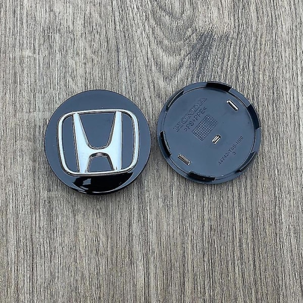 (Svart) 69mm) Bilsymbol Center Cap Fälglock Hub Cover Logo Emblem för honda (passar hon-da