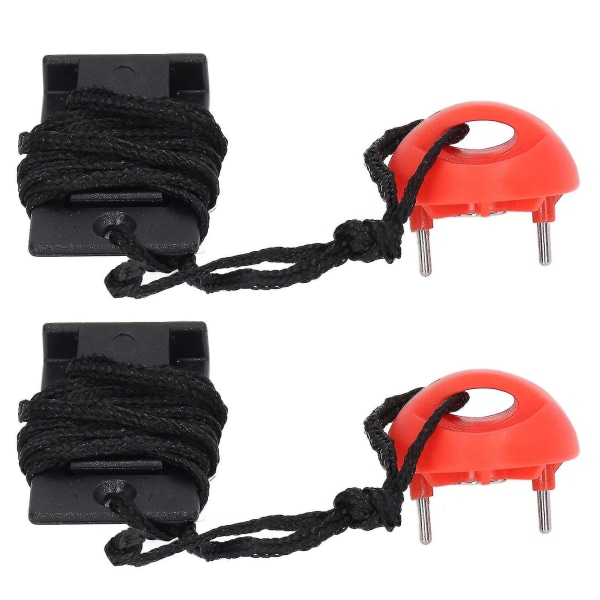 2 stk Universal løbemaskine sikkerhedsnøgle Løbebånd Magnetisk sikkerhedsafbryderlås Nødkontakt S-kontakt til træning