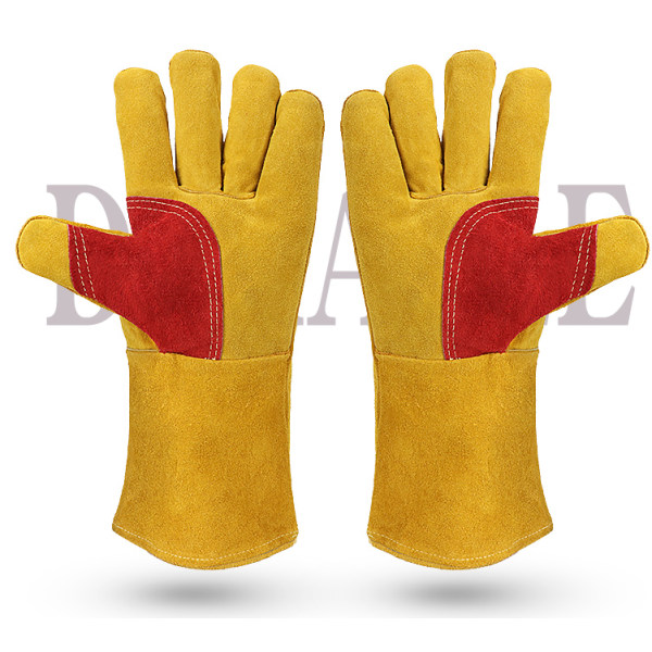 Arbetshandskar Brandsäkra kolädersvetsare Arbetsskyddshandskar (långa handskar)