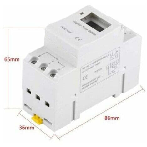 LCD Timer Ukentlig Elektrisk Digital Timerbryter 15A (220V)