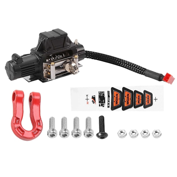 Automatisk simulerad vinsch i metallståltråd för 1/10 RC Crawler Car Axial SCX10 90046 Traxxas TRX4 D9