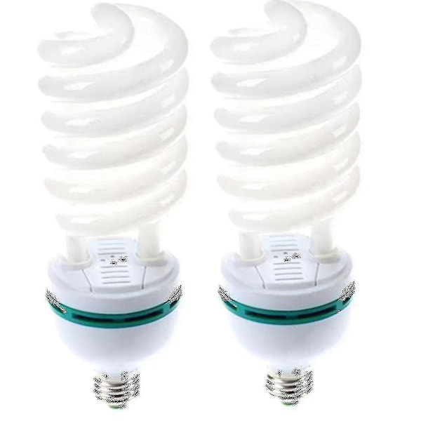 2 kpl 105W (525W vastaava) 5500k valokuvaus päivänvalo E27 kanta CFL lamppu