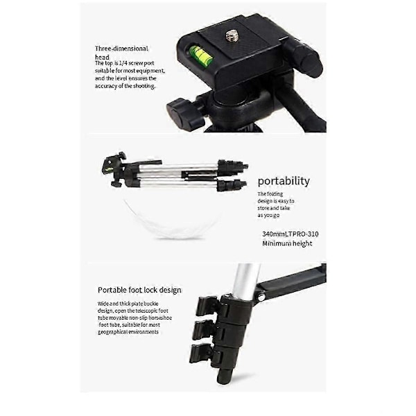Laser Niveau Stativ Justerbar Højde Stativ Beslag Stativ Stand Beslag Laser Niveau Stativ Adapter NivelleringP2025041100342