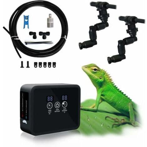 Intelligent dimsystem för reptiler, automatiskt dimsystem för terrarier, regnskogsdimsystem, bevattningssystem för inomhusväxter