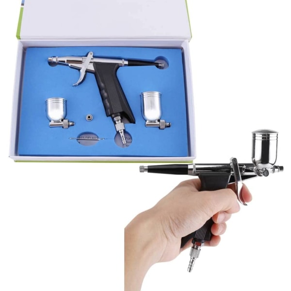 Flerbruks Airbrush Kit för muggar Färgspruta Paint Spray Gun Set