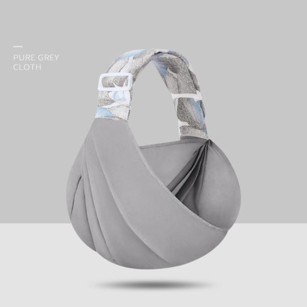 Justerbar baby bæresele Baby Soft Wrap GRÅ MESH Grått nettstoff