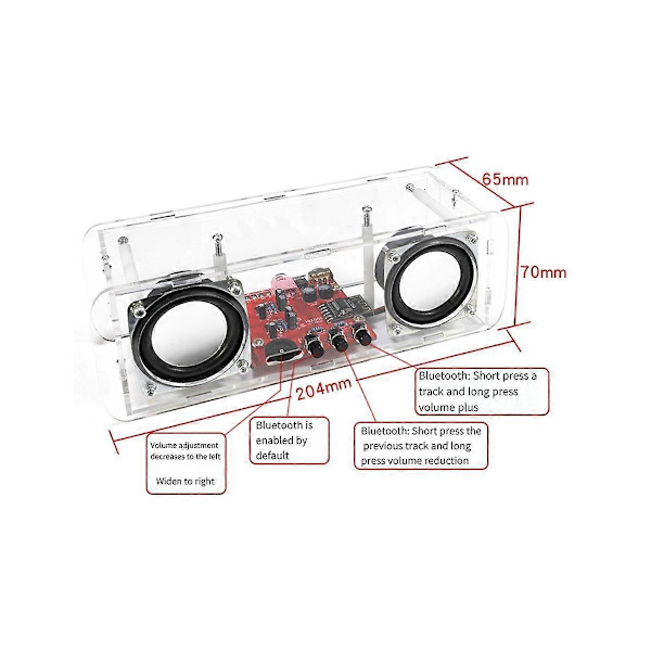 DIY Bluetooth Høytalersett Elektronikk DIY Loddingsprosjekt Praksis Lodding Montering DIY Elektronisk
