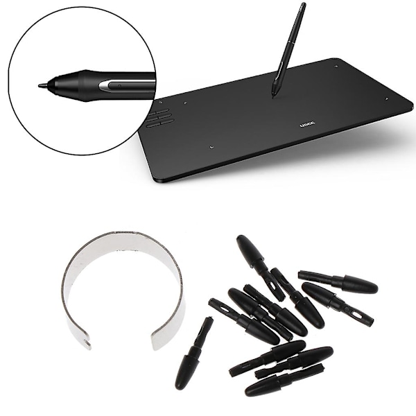 10 kpl Vaihtoteräpiikkejä Piirtotabletin Kynälle Sopii XP-Pen H640P:lle