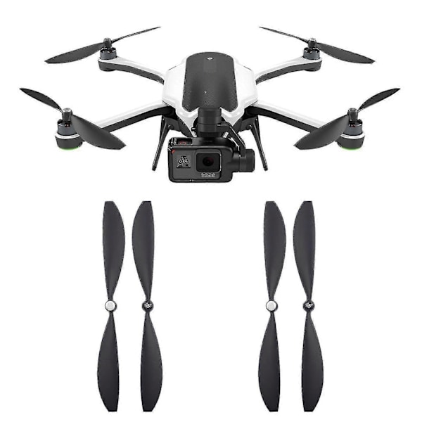 4 kpl Meluttomat Iskunkestavat ABS-Vaihtoterät Drone-Lisävarusteet GoPro Karma -droneille