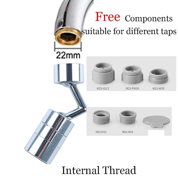 1 Sæt G1/2 M20 M22 M24 F20 Gevindforbindelse Messing Til Vandhane Omdannelse Reparation Tap Adapter Vandhane Anti-stænk Bubbler Special Adapter Tilbehør