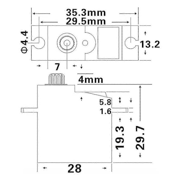 Pdi-1181mg 18g 3.5kg Metallgir Digital & Metallarm For C14 C24 Mn D90 Mn99s Rc Bil Oppgraderingsdeler
