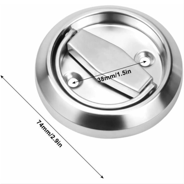 Door handle, stainless steel invisible door lock