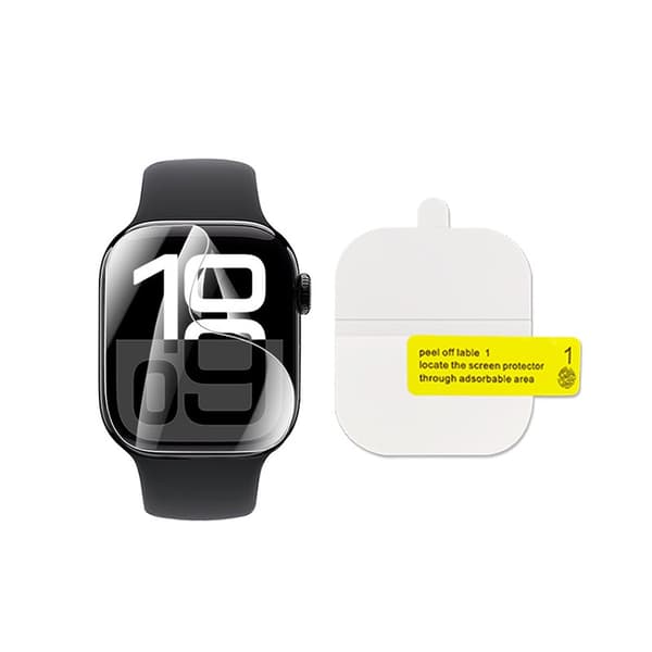 Curved HD Hydrogel Screen Protector compatible with Apple Watch 41mm (Series 7/8/9) - Semi-Adsorption Positioning (3-Pack)