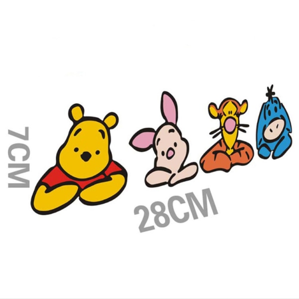 Bilsticker Winnie the Pooh dækker ridser 2stk