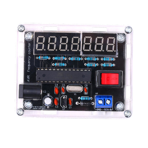 10mhz Frequency Meter Diy Kit Frequency Counter Avr Frequency With Shell Counter Cymometer Frequency Measurement 0,000 001hz Oppløsning