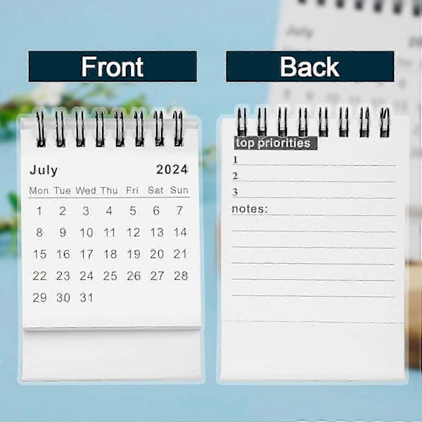 Mini Bordskalender, Från Juli 2024 till December 2025 Mini Stående Kalender TinyP20211224249