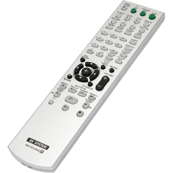 Rm-adu005 Rmadu005 Udskift fjernbetjening Passer til Sony Dvd Home Theater Av System Dav-dz630 Hcd-dz630