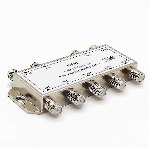 DS-81 8-i-1 TV-satellitsignal DiSEqC-switch LNB-mottagare Multiswitch WS41353