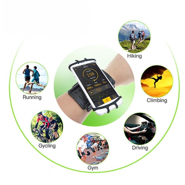 Handledsrem för telefon - handledsrem, 360 graders roterbar avtagbar sporttelefon 1 st