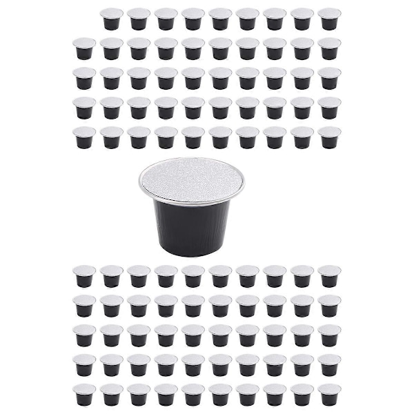 100 Set Påfyllningsbara Kaffekapslar Nespresso Pod för Nescafe Automatisk Kaffemaskin