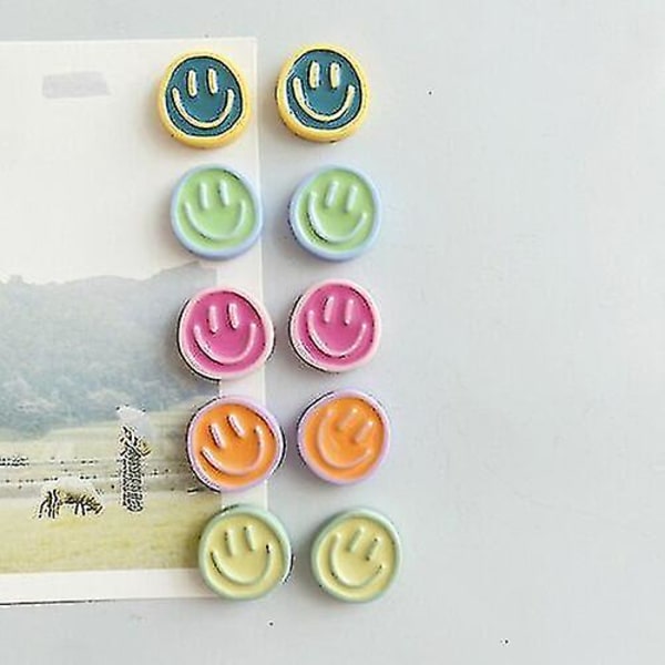 Piirretty hymyilevä kasvo jääkaappimagneetti Pohjoismainen tuuli Persoonallisuus Koti Valkotaulu Koriste Kuva Viestitaulu