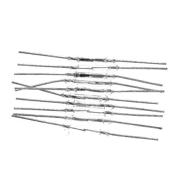 10st 14mm Glas Magnetisk Induktions Reed Switch Magswitch Normalt Öppen No Shytmv