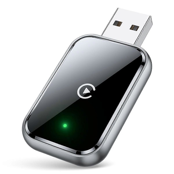 Langaton CarPlay -sovitin, muunna langallinen langattomaksi, minikoko, USB ja USB-C, ei viivettä