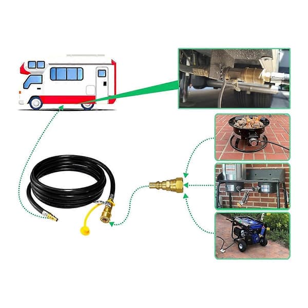 12 Ft Quick Connect Propanslange til RV til Grill