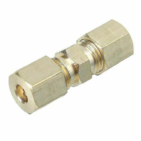 5x Messing Bremse Rør Forbindelse Rør Sammenføjning Linje Union 33mmx10mm