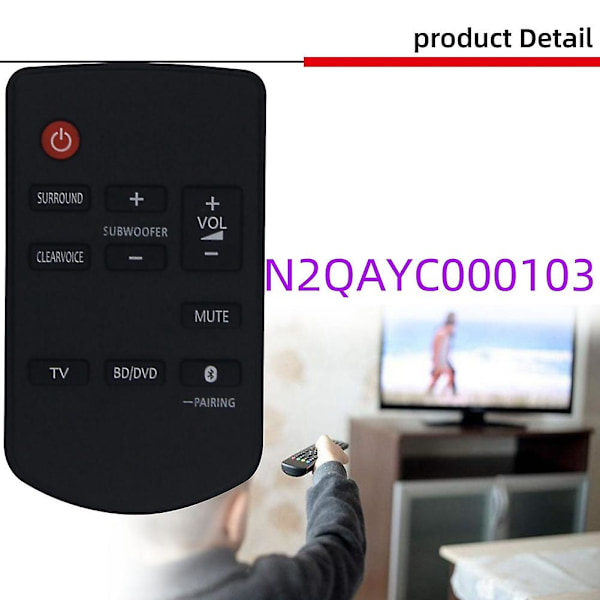 Fjernkontrollutskifting N2qayc000103 For Sc-htb18eg-k Sc-htb18 Sc-htb18eb-k Hjemmekino Lyd S