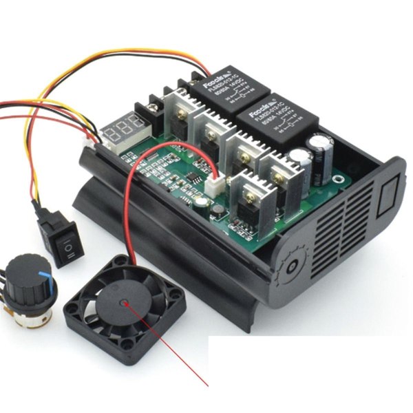 Dc 10-55v 60a Pwm Motor Speed Controller 0-100% Rpm Led Digital Justerbar Cw Ccw Fremoverser Motor Kontrollbryter