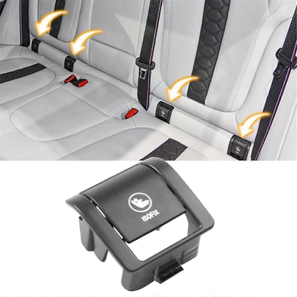 Bil Isofix Ankare Knappkåpa Montering Barnsätes Spänne Skydd för X5 G05 2018-2024 Isofix Slot Kåpa