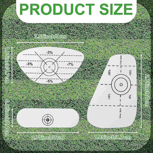 100 st Golf Impact Tape Självlärande Justeringsstavar Golf Sweet Spot Och Konsekvensanalys