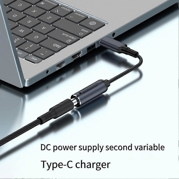 DC Hun Input til USB C PD Han Strømkabel, 100W DC4506 Type-C Ladekabel til Telefoner