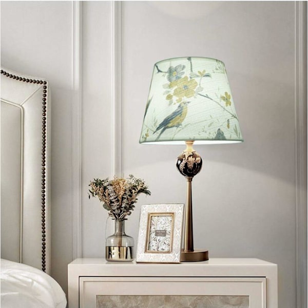 Håndlavet bordlampe skærm