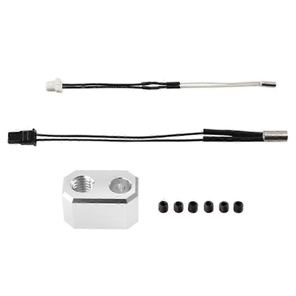 Til Prusa MK4 24V 40W Varmelegeme Termometer Linje og Varmeblok Kit til 3D Printer Ekstruder Dele