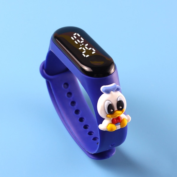 Barnklocka-tecknad armband, elektronisk vattentät watch (Sapphire Donald Duck)