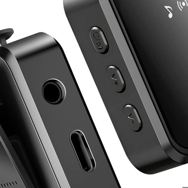 Trådlös Lavalier-mikrofon - 2-pack - USB-C, Lightning, 3.5mm Jack - Vindtät - 6 timmars batteritid