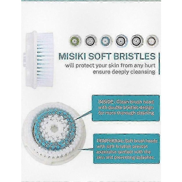 Erstatningsbørstehoder for Clarisonic Mia 1/2/3 - Skånsom & Sensitiv Hudpleie (94 tegn)