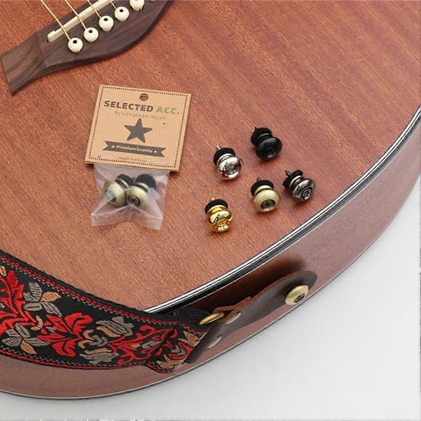 Metall Gitarr Ukulele Remknapp Remfäststift Med Fästskruv Gitarr Remlås Knapp Med Lås Klassisk Gitarr