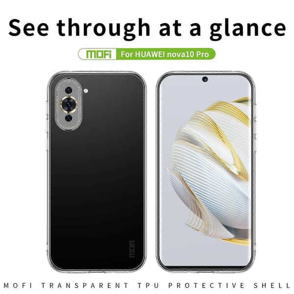 Transparent TPU Cover til Huawei Nova 10 Pro