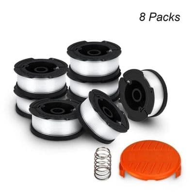 Trimmerspoler - Black + Decker AF-100 - 9,14 meter - 1,65 mm - 8 stk.