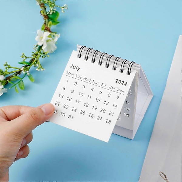 Mini Bordskalender, Från Juli 2024 till December 2025 Mini Stående Kalender TinyP20211224249