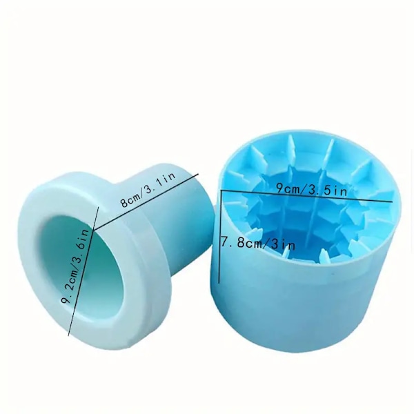 1 st, Ice Grid Silikon Fryst Ice Form Snabbfrys Ice Cup Är Ice Box Hushålls Ice Hink Är Box Cylinder Cup Hink  Blå Cylinder Ice Cube Form